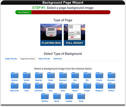 Page Wizard Example 1