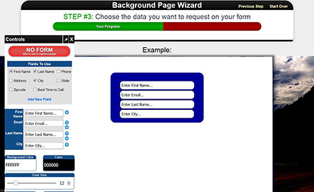 Page Wizard Example 2