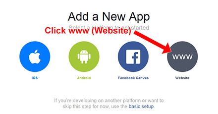 Facebook Setup App Step 2
