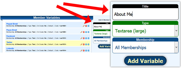 How to Add a Members Variable