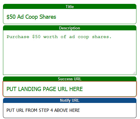 Ad Coop Setup with External Billing