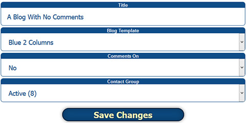 Editing a Blog