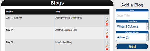 Managing Blogs