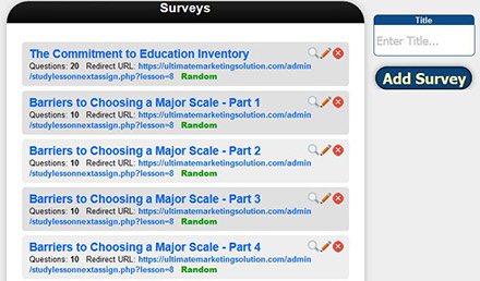 Survey Creator Surveys