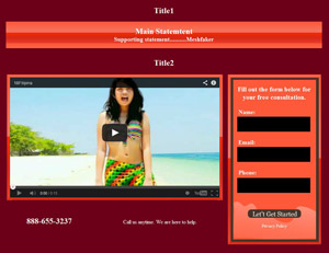 Editable Video Page