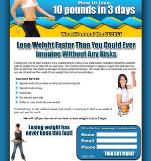 Lose 10 pound in 3 days