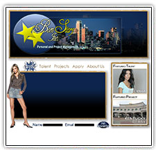 Born Starz website design