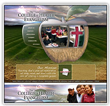 College of Health Evangelism website design