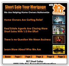 Short Sale Your Mortgage website design