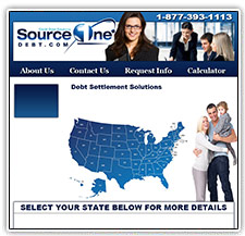 Source One Debt website design