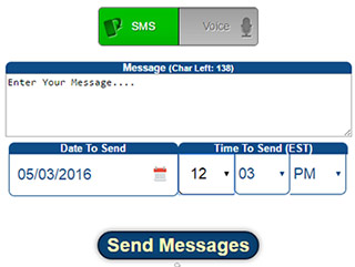 SMS Broadcast Screenshot